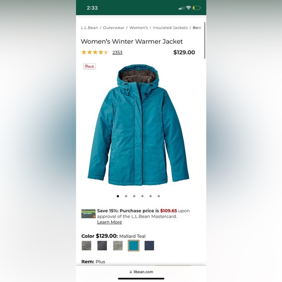L.L. Bean Jackets & Blazers - Women's Winter Warmer Jacket